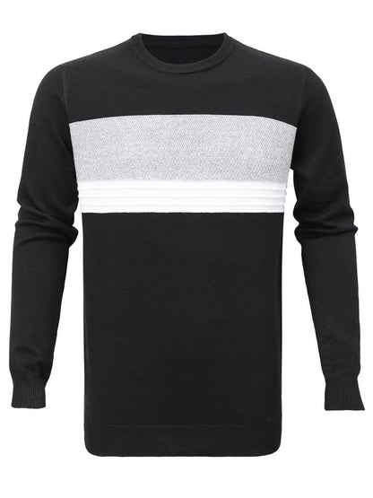 Pull Homme Col Rond Décontracté Moderne