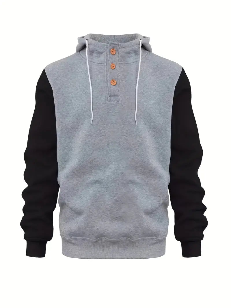 Hoodie homme manches longues chaud moderne