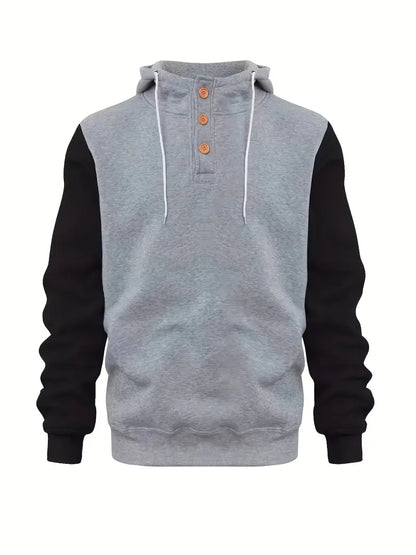 Hoodie homme manches longues chaud moderne