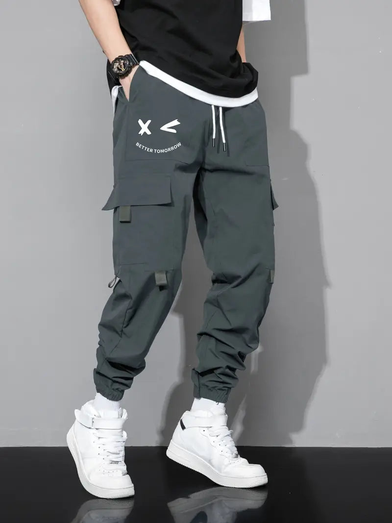 Pantalon Cargo Homme Confortable Avec Cordon de Serrage