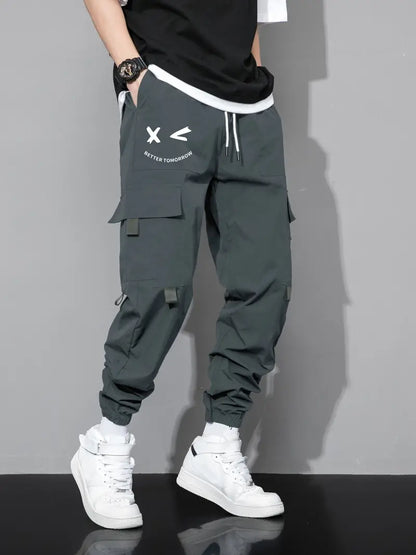 Pantalon Cargo Homme Confortable Avec Cordon de Serrage