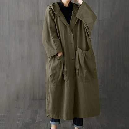 Manteau à capuche design décontracté