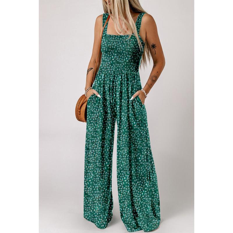 Combinaison élégante pour femme motif floral été