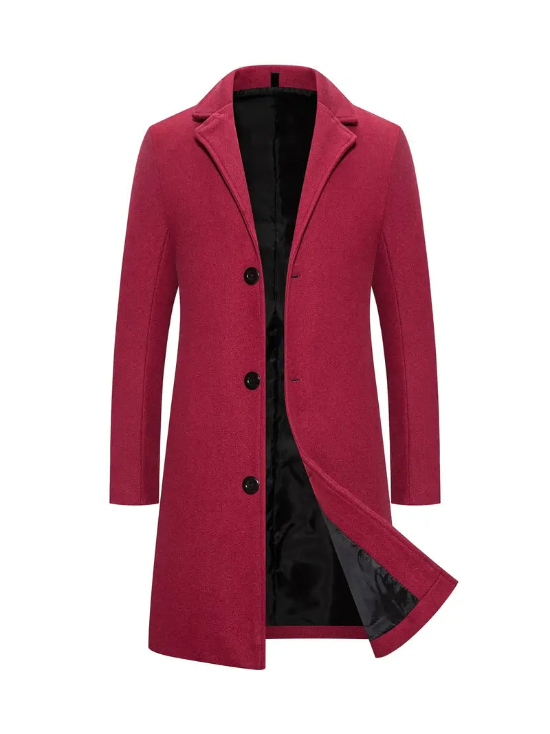 Trench-coat long élégant pour homme