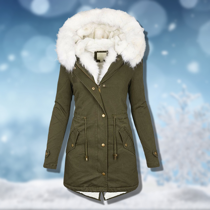 Veste d'hiver chaude doublée pour femme