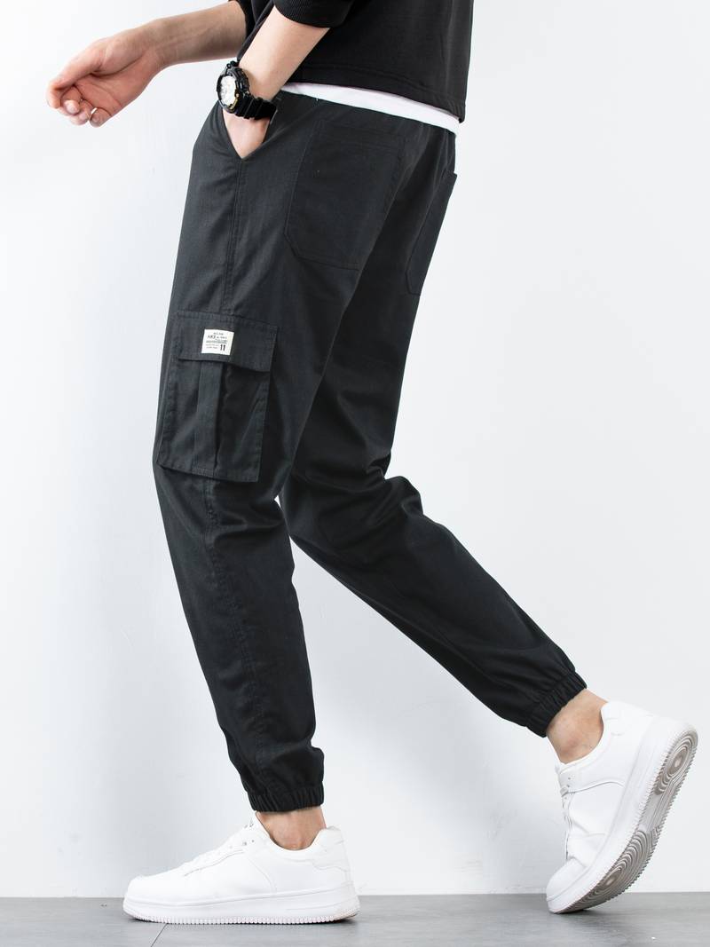 Herren Cargo Hose Bequem Vielfach Taschen - IdealeKleiden