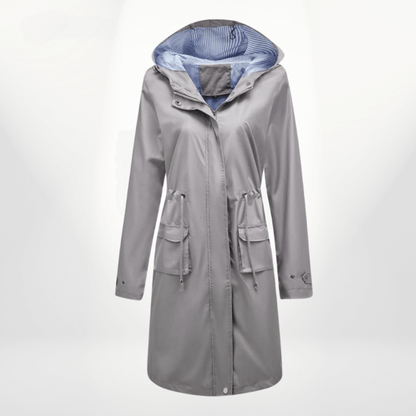 Trench-coat long imperméable pour femme