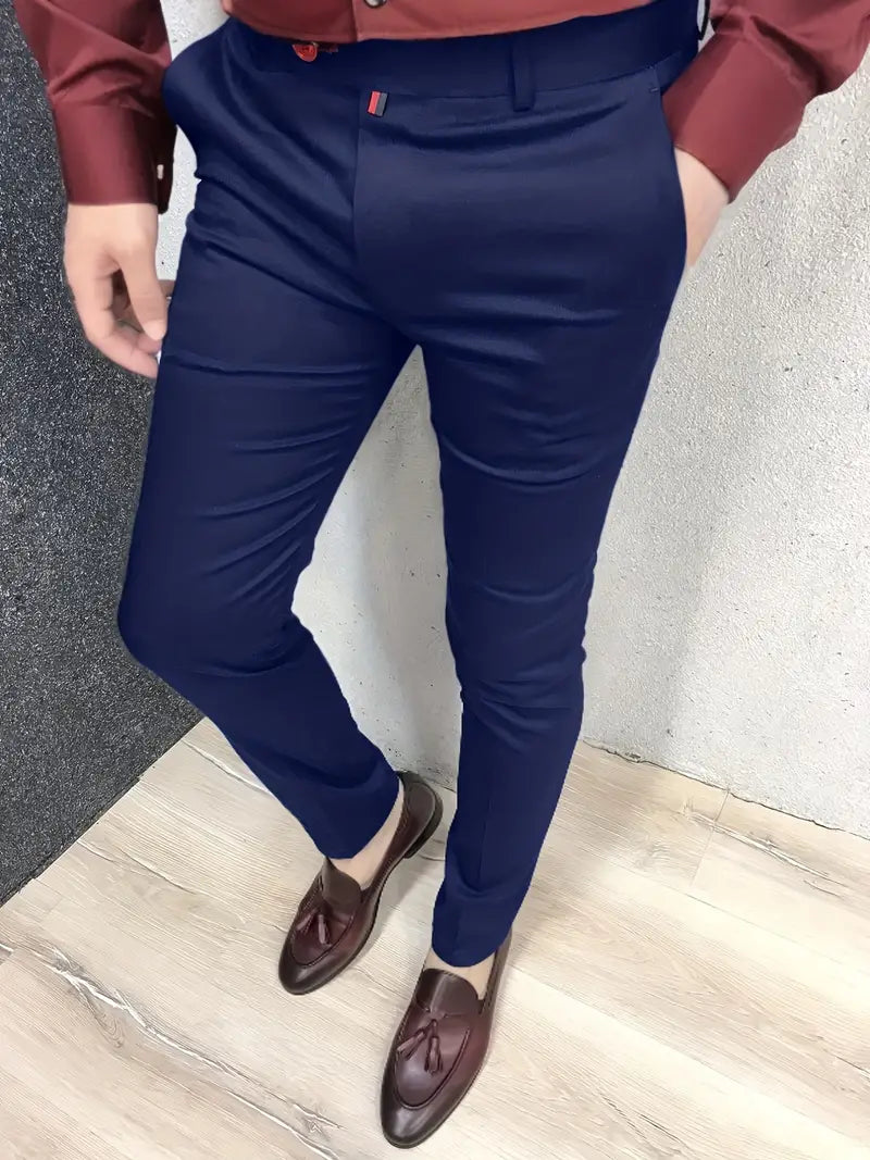 Pantalon de costume slim homme élégant