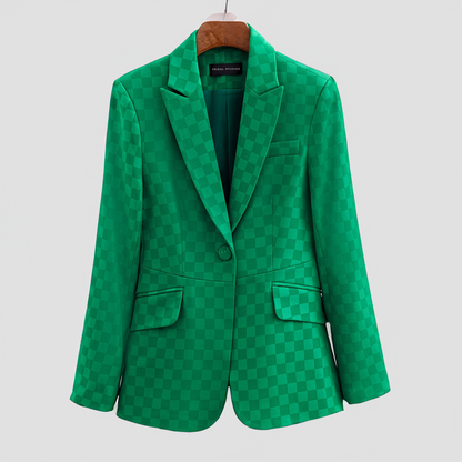 Élégants blazers à carreaux pour femmes