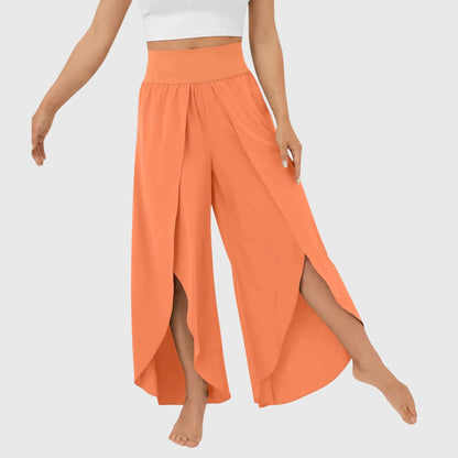 Pantalon Bohème Femme Large Confortable Fendu