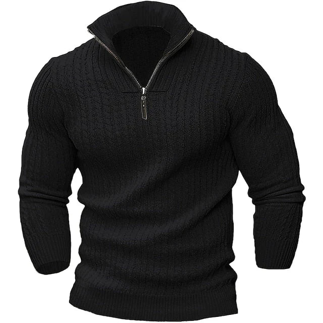Pull stylé pour homme avec fermeture éclair