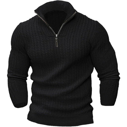 Pull stylé pour homme avec fermeture éclair