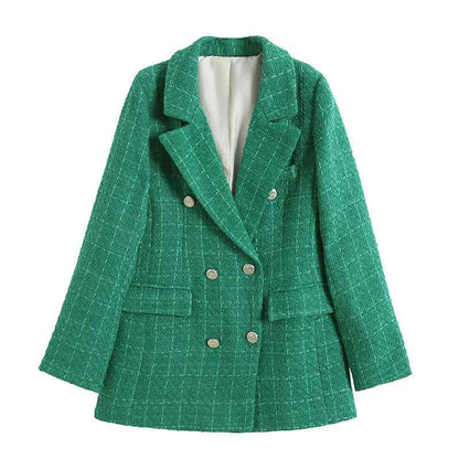 Blazer chic à col montant pour femme