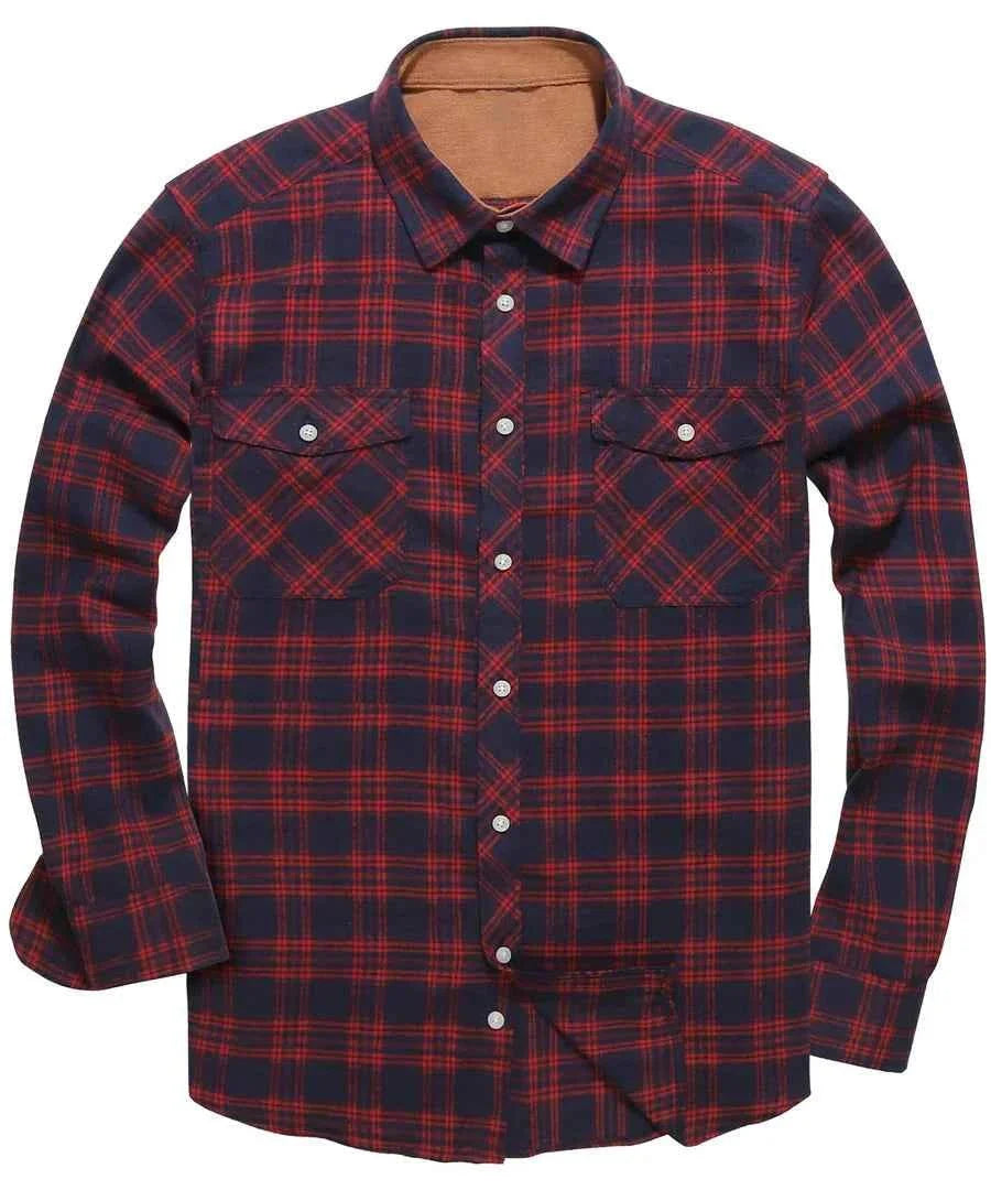 Herren Flanell Hemd Warm Modern - IdealeKleiden