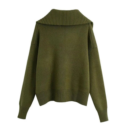 Damenschal Rollkragen Pullover Elegant - IdealeKleiden