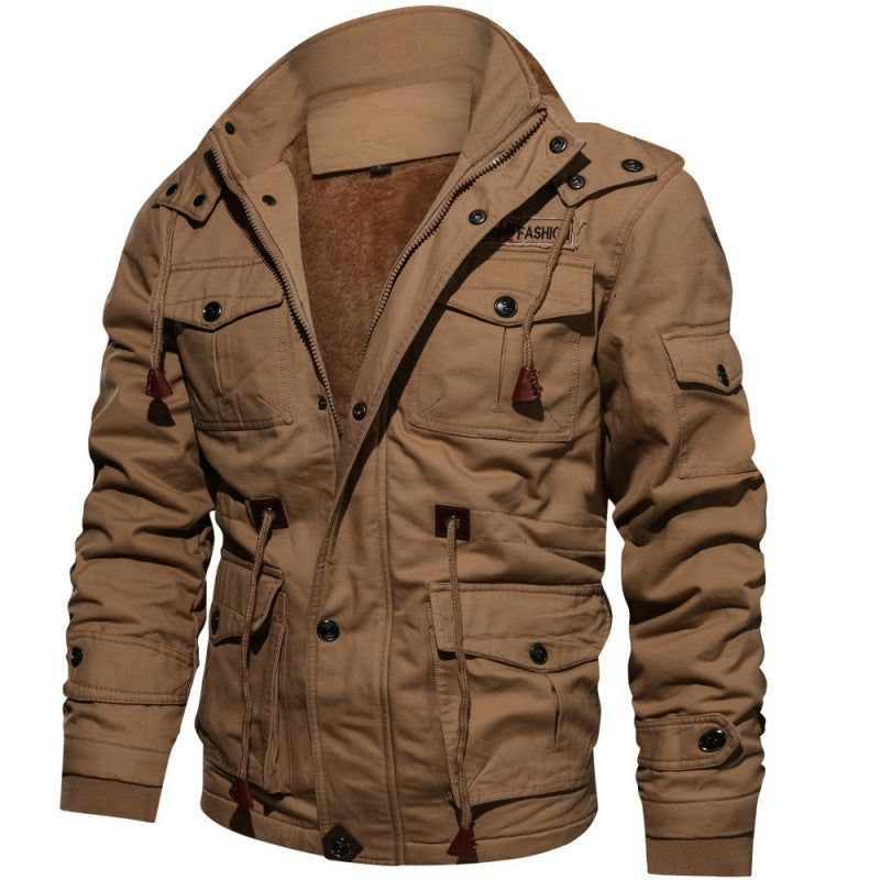 Veste d'hiver chaude doublée pour hommes