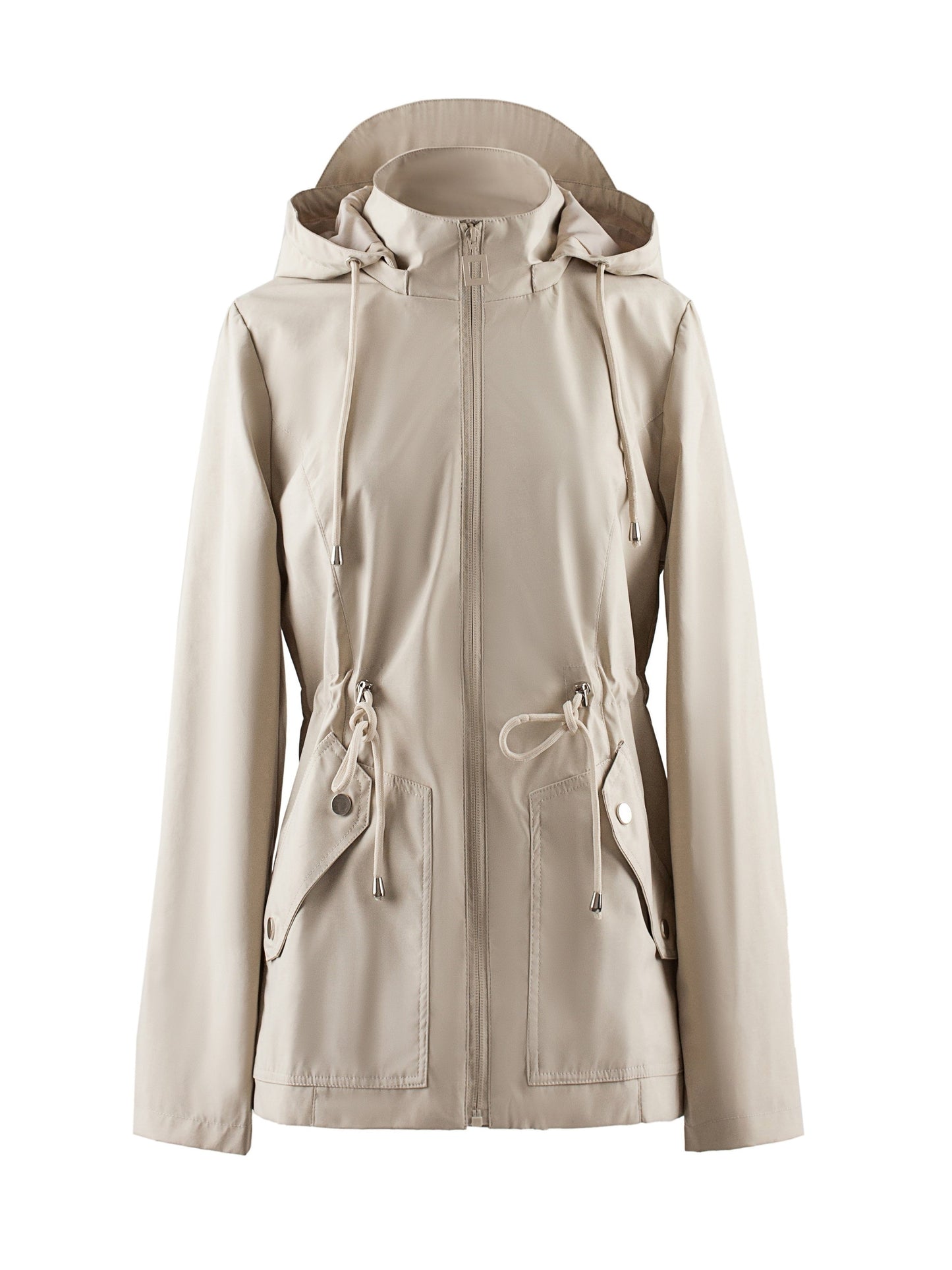 Manteau imperméable femme printemps automne capuche