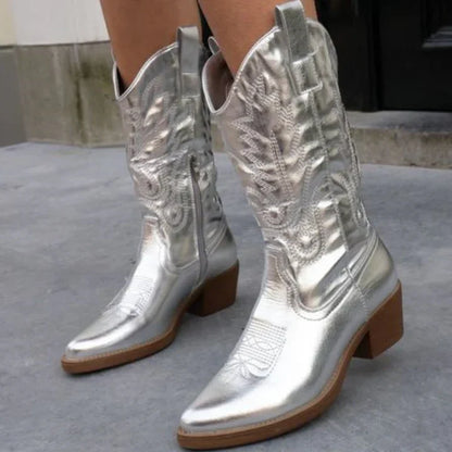 Bottes western classiques en cuir