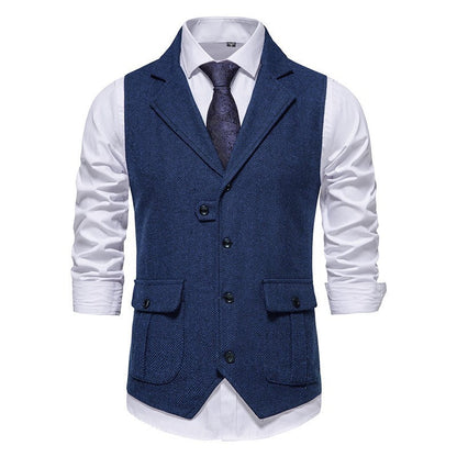Gilet homme motif chevrons vintage