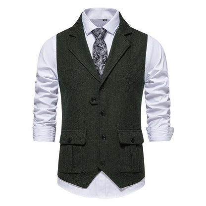 Gilet homme motif chevrons vintage
