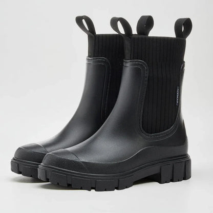 Bottes Chelsea imperméables élégantes pour femmes