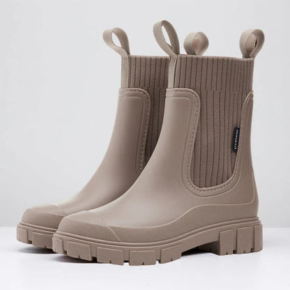 Bottes Chelsea imperméables élégantes pour femmes