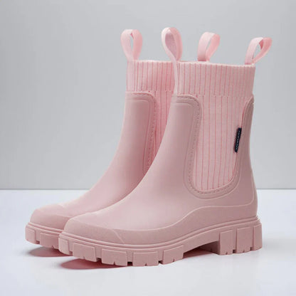 Bottes Chelsea imperméables élégantes pour femmes