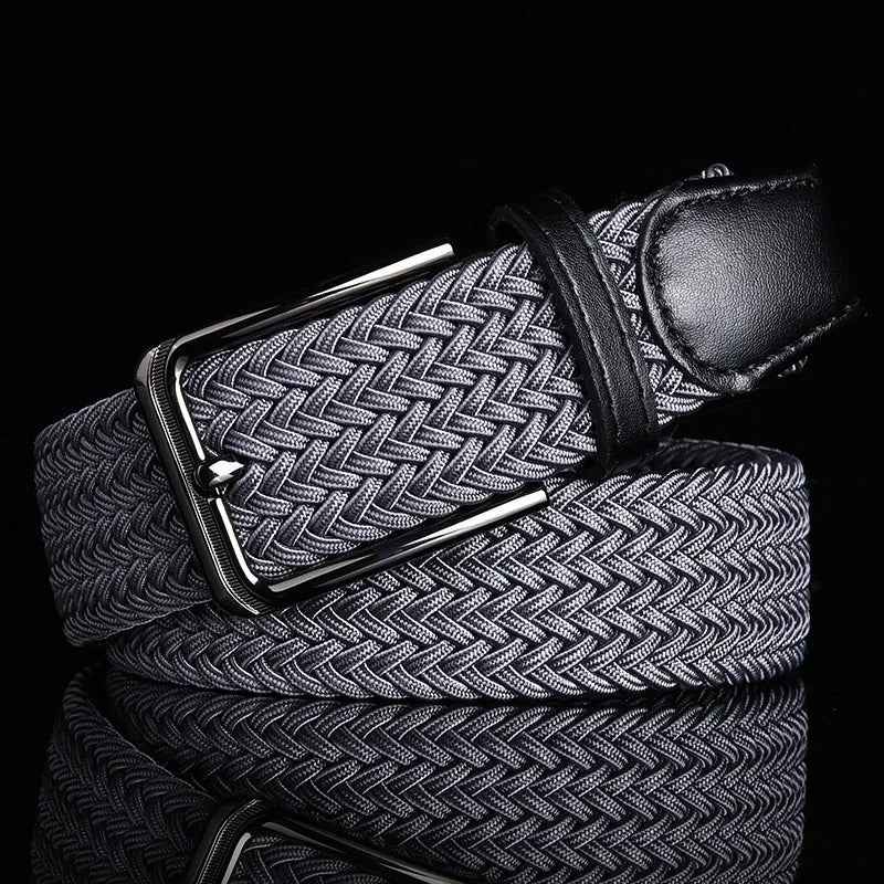 Ceinture tressée en cuir élégante