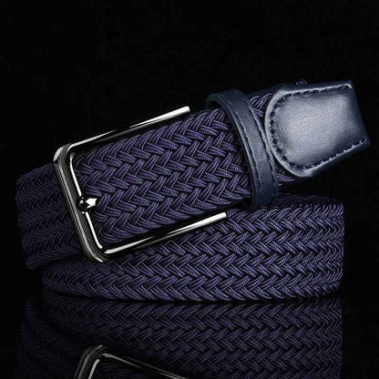 Ceinture tressée en cuir élégante