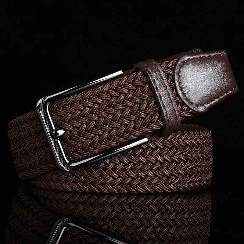 Ceinture tressée en cuir élégante