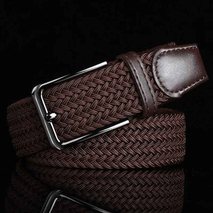 Ceinture tressée en cuir élégante