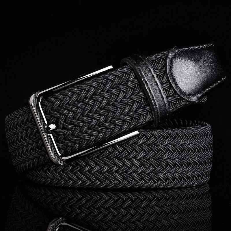 Ceinture tressée en cuir élégante