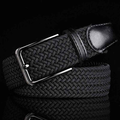 Ceinture tressée en cuir élégante