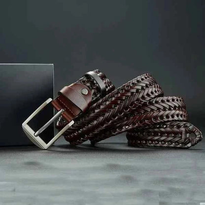 Ceinture homme en cuir véritable aspect cuir