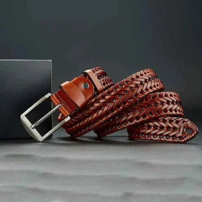 Ceinture homme en cuir véritable aspect cuir
