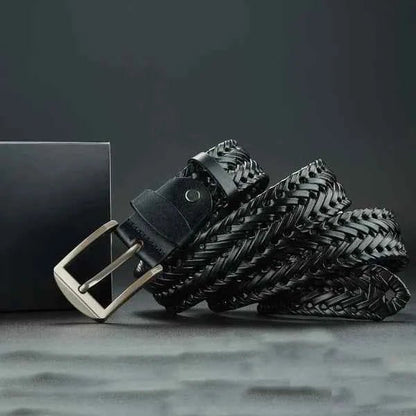 Ceinture homme en cuir véritable aspect cuir