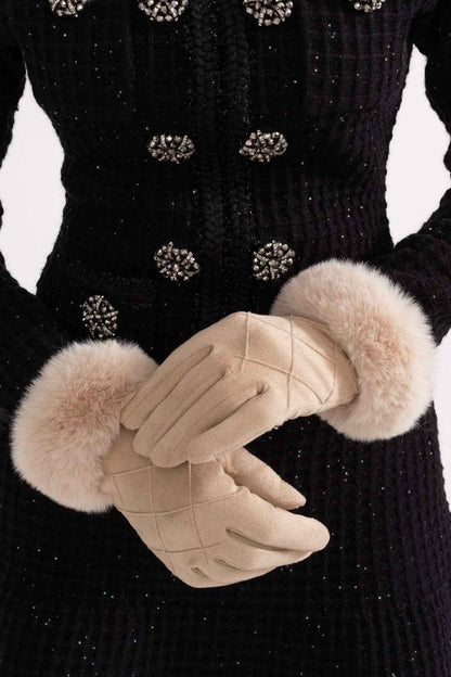 Gants d'hiver doublés chauds