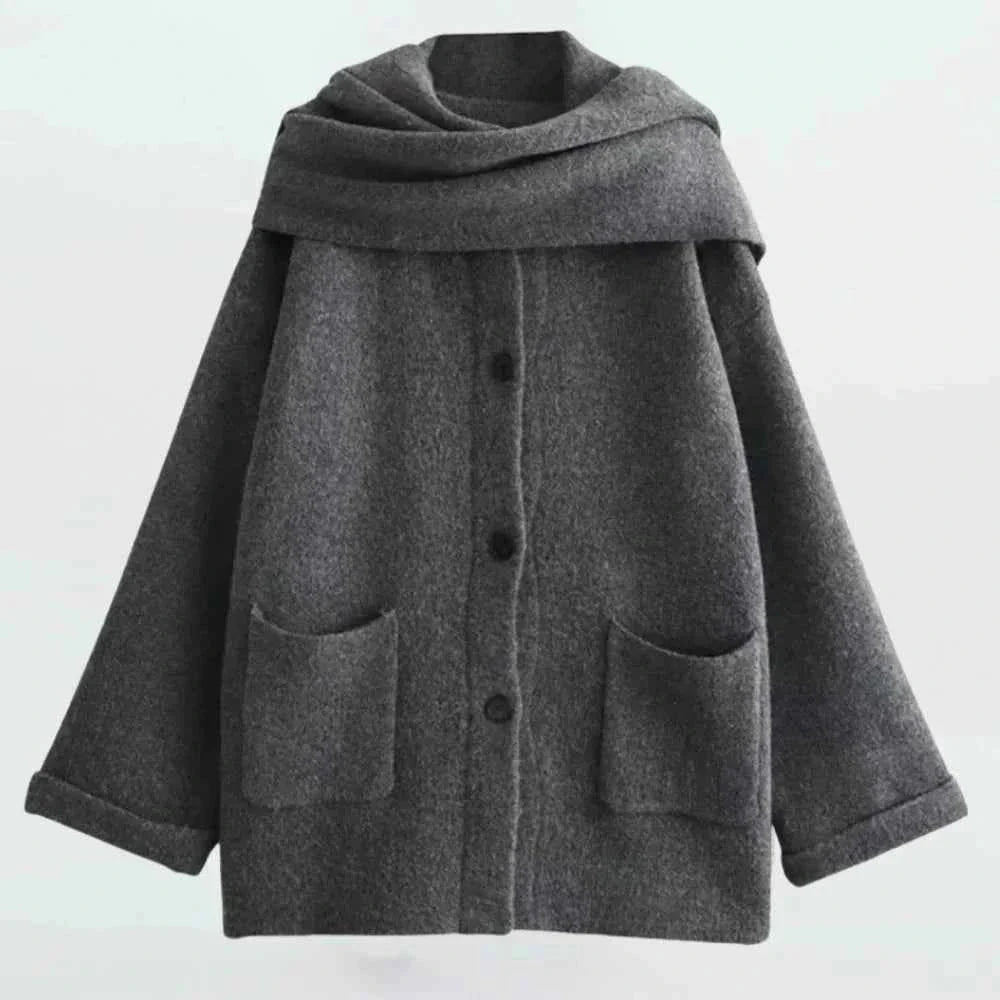 Veste en tricot avec aspect bouclette