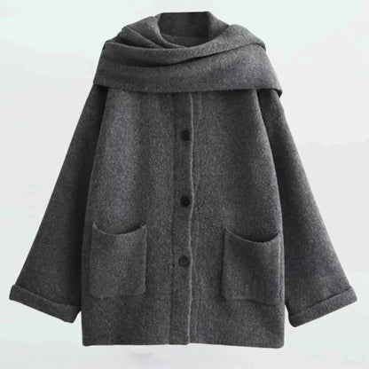 Veste en tricot avec aspect bouclette