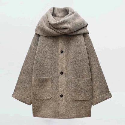 Veste en tricot avec aspect bouclette