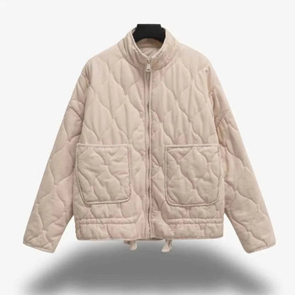 Veste de mi-saison matelassée pour femme coupe ajustée