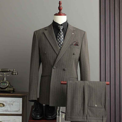 Costume rayé homme coupe moderne