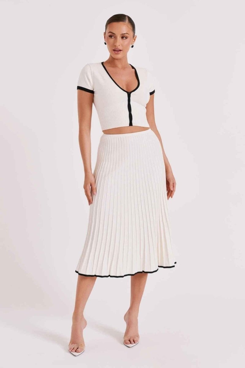Strick Zweiteiler Set Damen Elegant - IdealeKleiden