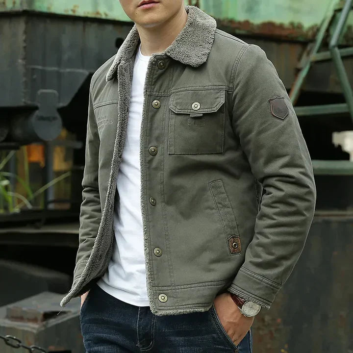 Veste d'hiver pour hommes isolation polaire chaude