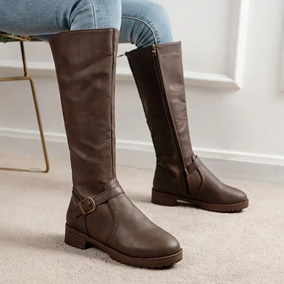 Bottes d'équitation femme mollets larges confortables