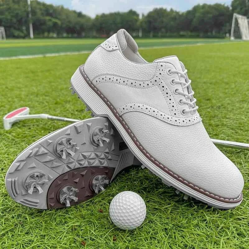 Golfschuhe Herren Elegant Schwarz - IdealeKleiden
