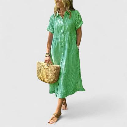 Robe d'été femme, rayée