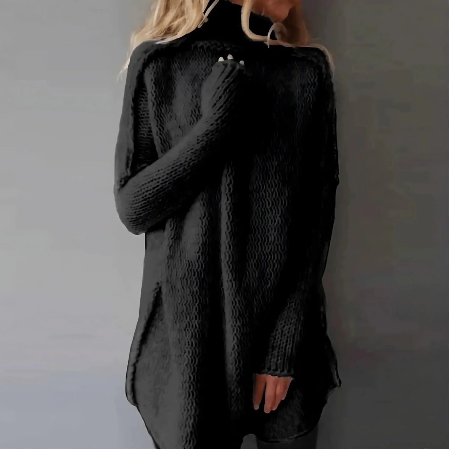 Pull en tricot torsadé fait main pour femmes