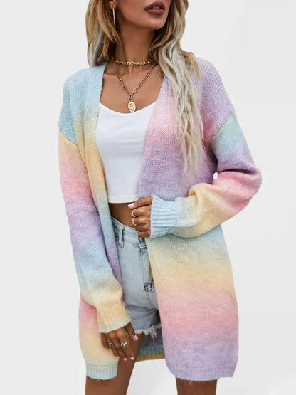 Cardigan Tie-Dye Coloré Femme