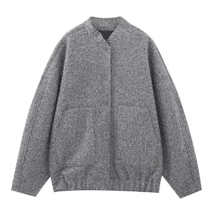 Veste oversize en polaire avec poches pour femme